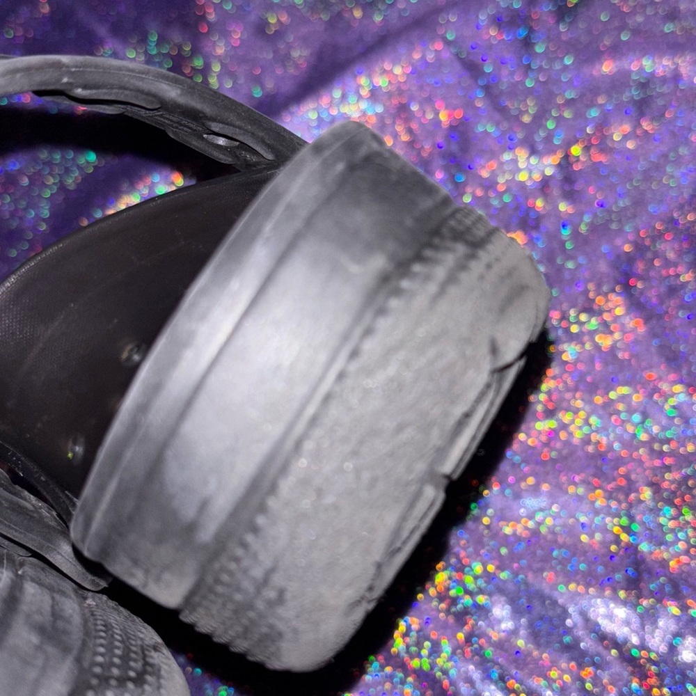 Black Translucent crocs - Picture 8 of 11